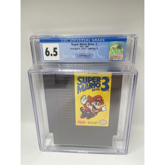 Super Mario Bros. 3 - NES - CGC Grade 6.5 Nintendo Sweet Cartridge Look - Picture 1 of 10